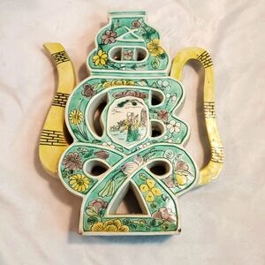 Early 19th century Chinese puzzle tea pot porcelain